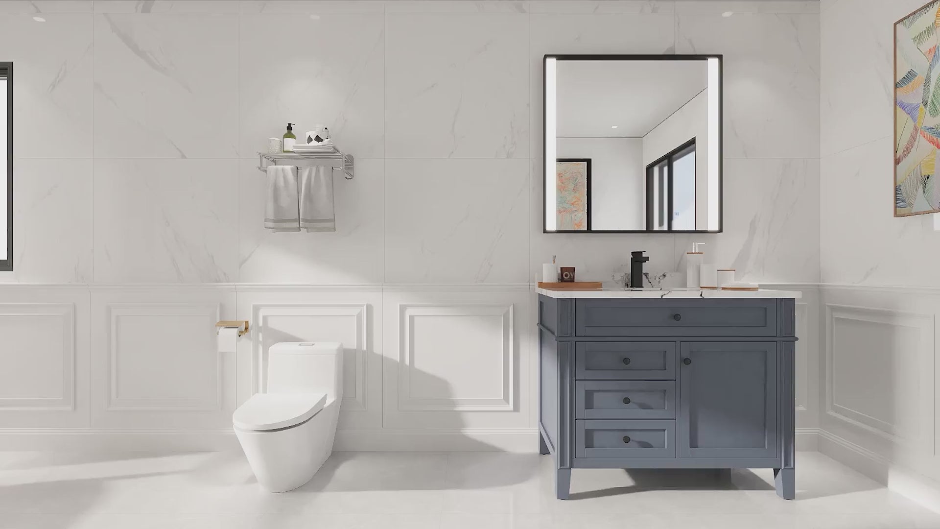 Large Bathroom Mirror Video
