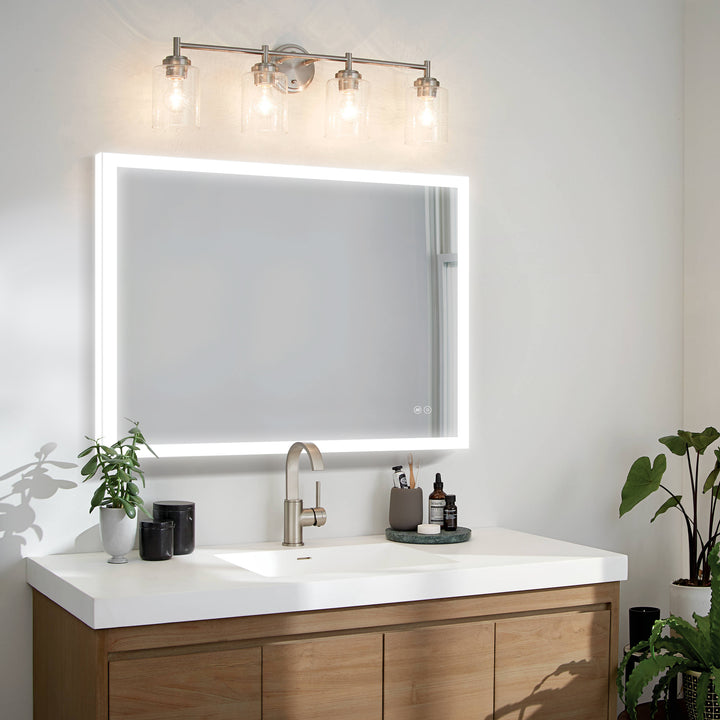40 in. W x 32 in. H LED Lit Mirror Rectangular Fog Free Frameless Bathroom Vanity Mirror