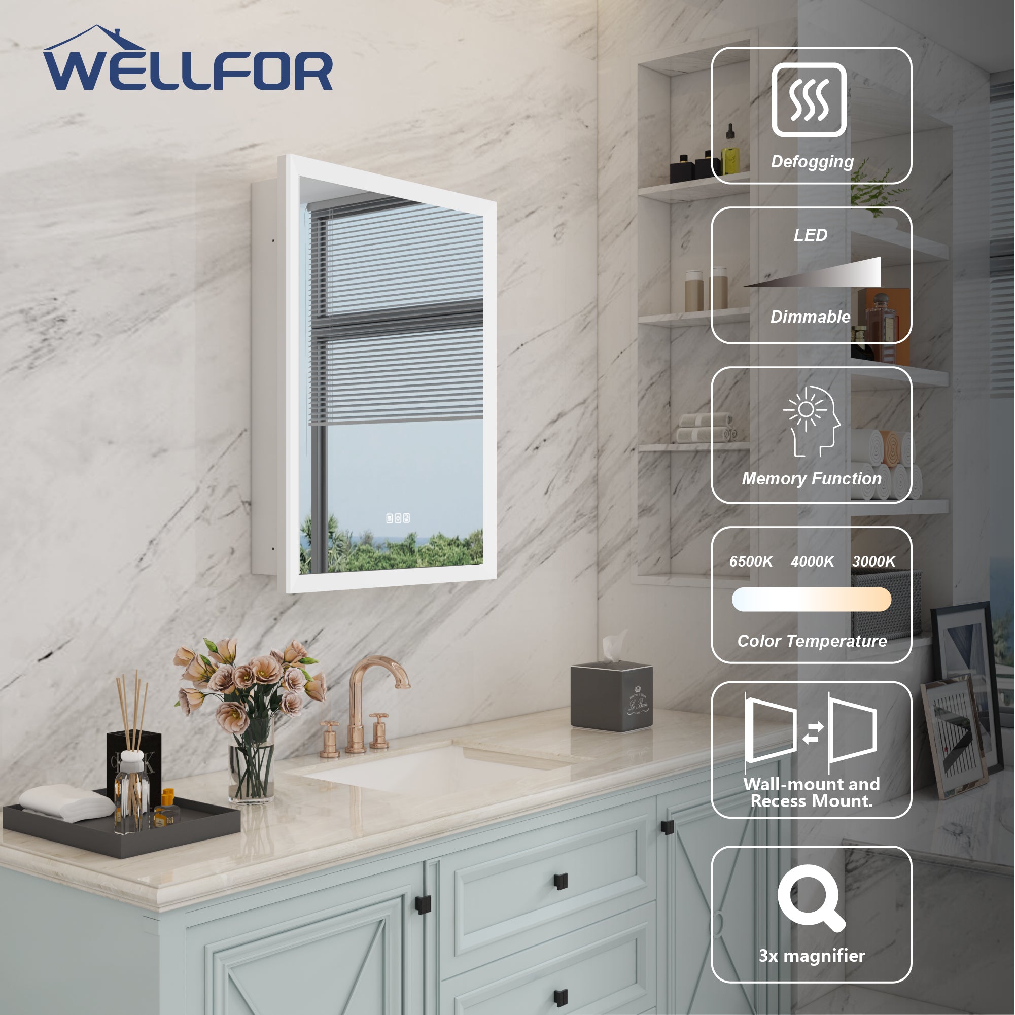 Mirror Medicine Cabinet Features