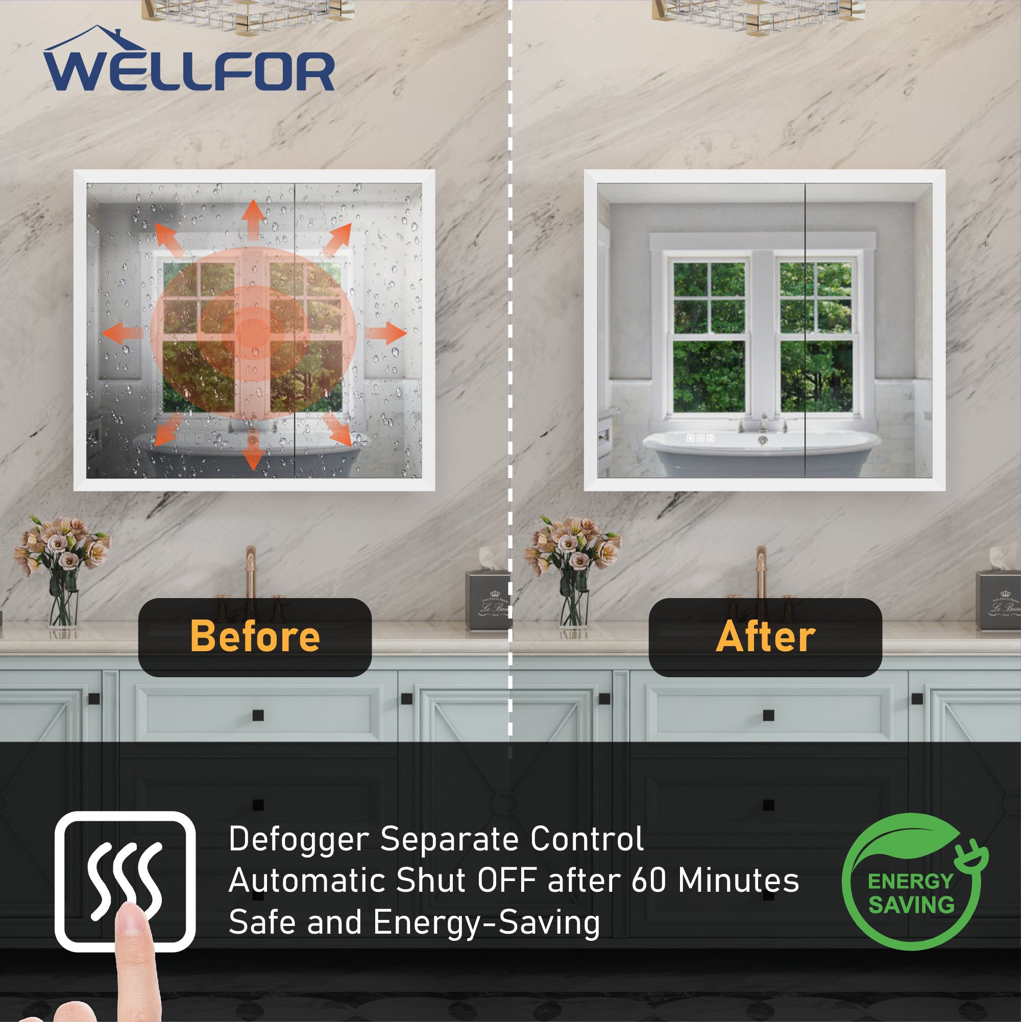 Defogging Medicine Cabinet