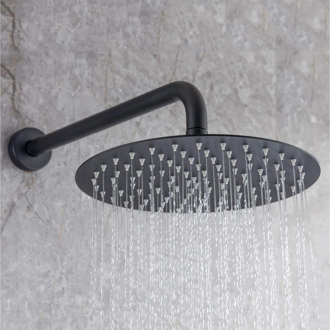 Single-Handle 1-Spray Round High Pressure Shower Faucet with 10 in. Shower Head