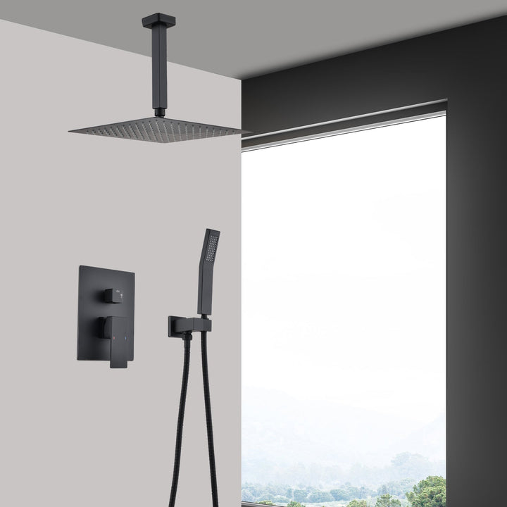 10inch/ 12inch/ 16inch Ceiling Mounted Shower System Combo Set with Handheld & Shower head