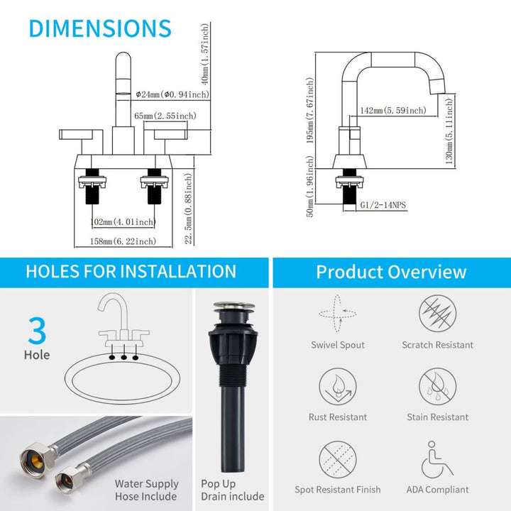 centerset bathroom faucets