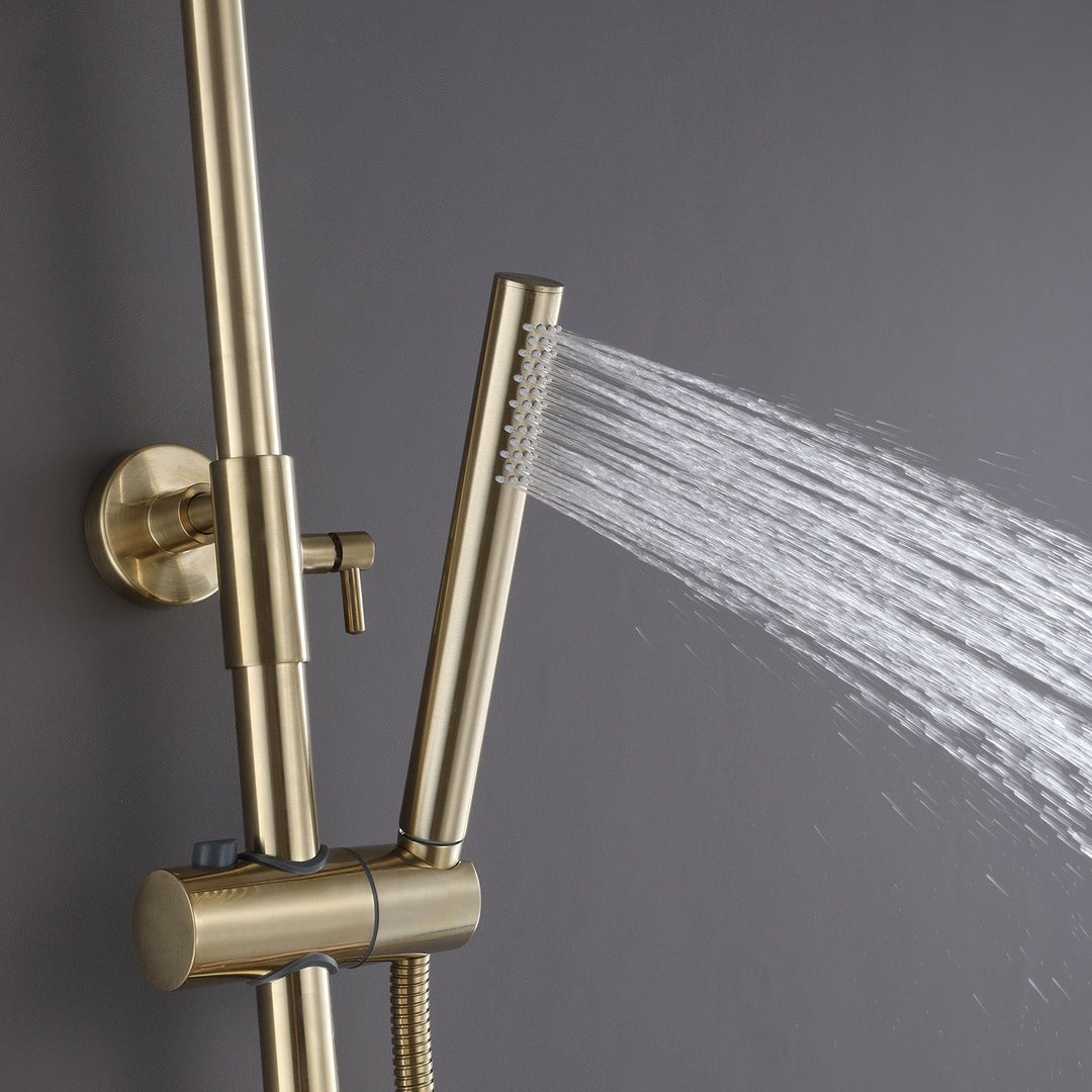 10 inch Complete Exposed Shower System With Rough-In Valve