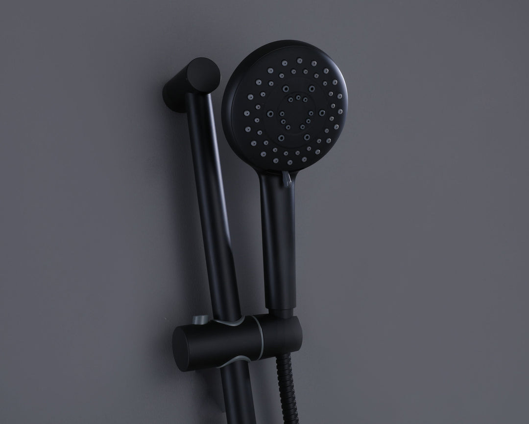 Multi-Function Handheld Shower With Slide Bar And 59-Inch Long Hose