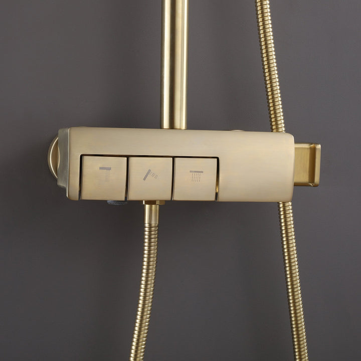10 inch Complete Exposed Shower System With Rough-In Valve