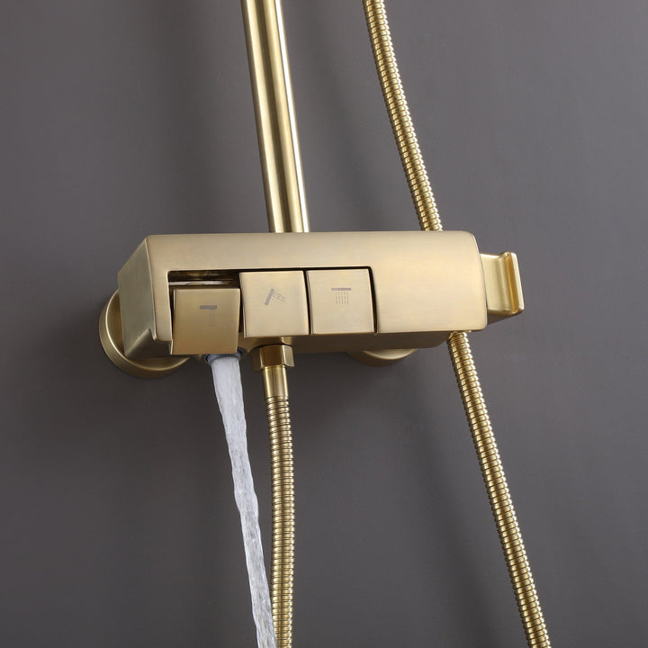 10 inch Complete Exposed Shower System With Rough-In Valve