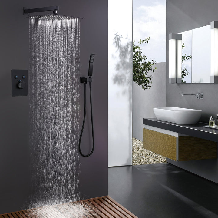 2-Function Thermostatic Complete Shower System With Handheld