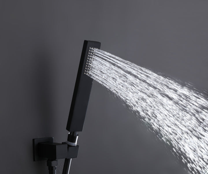10 inch 3-Function Pressure-Balanced Rain Shower System with Tub Spout