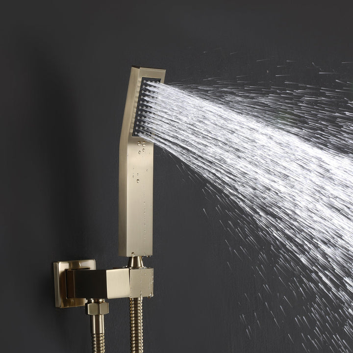 2-Function Thermostatic Complete Shower System With Handheld