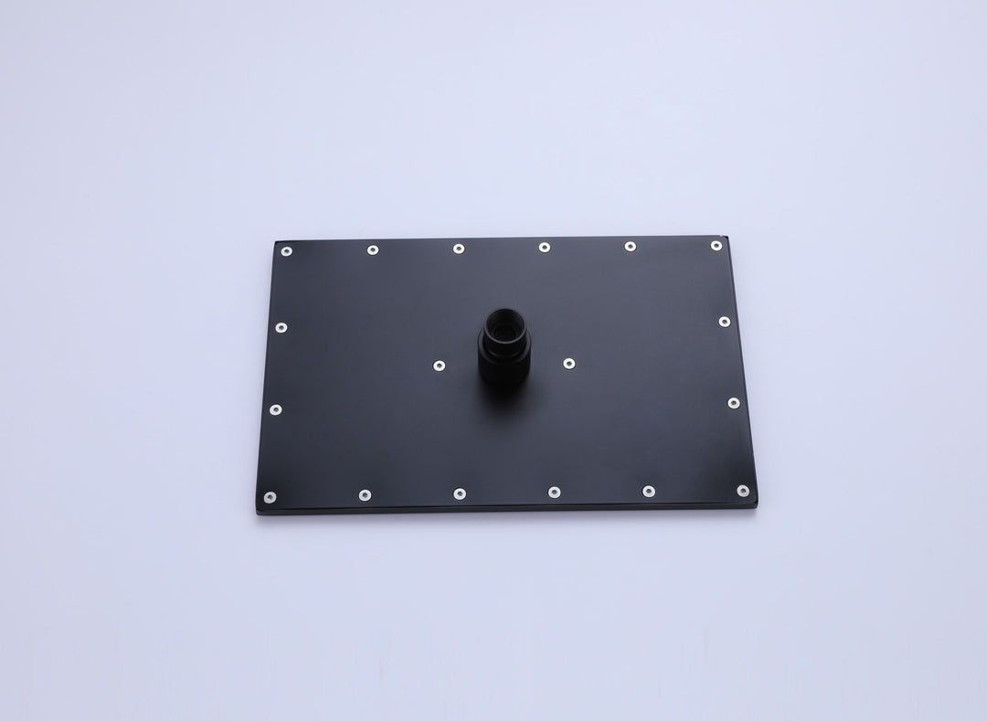 10 inch Concealed Ceiling Mounted Single Handle Matte Black Shower Faucet Set