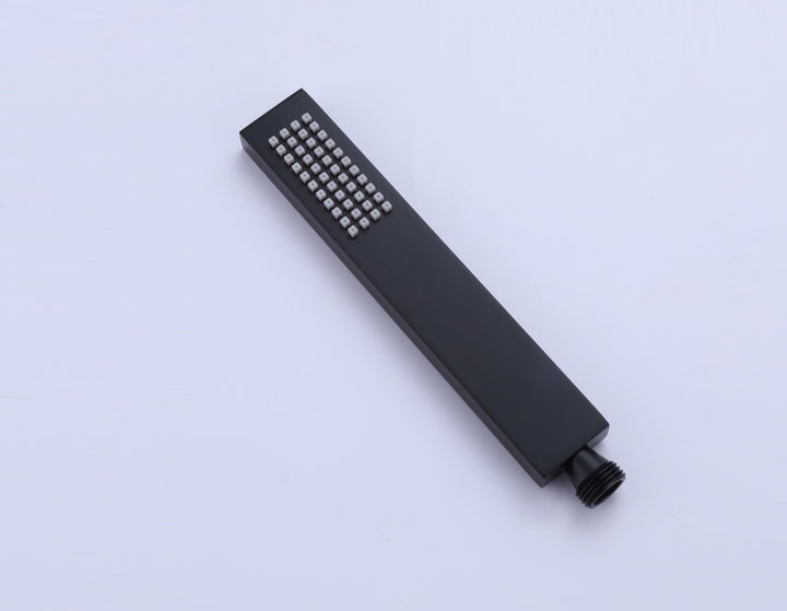 10 inch Concealed Ceiling Mounted Single Handle Matte Black Shower Faucet Set