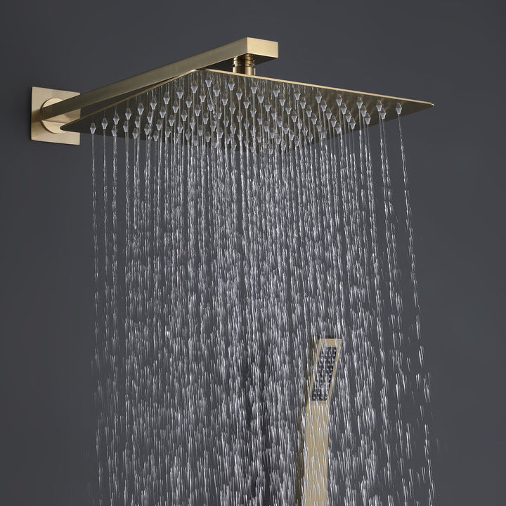 10 inch Wall Mounted Bathroom Rain Shower System with Tub Spout