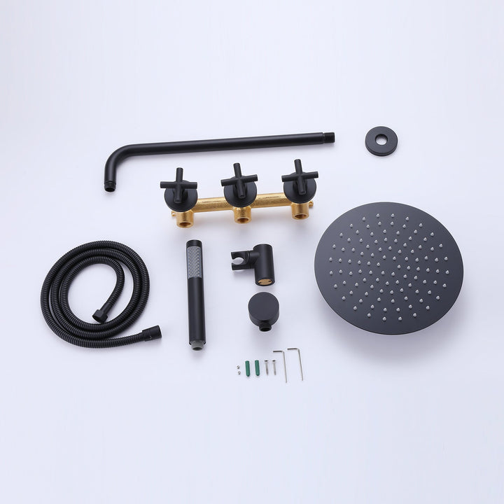 10 inch Concealed Installation Stainless Steel SPA Shower Faucet Set