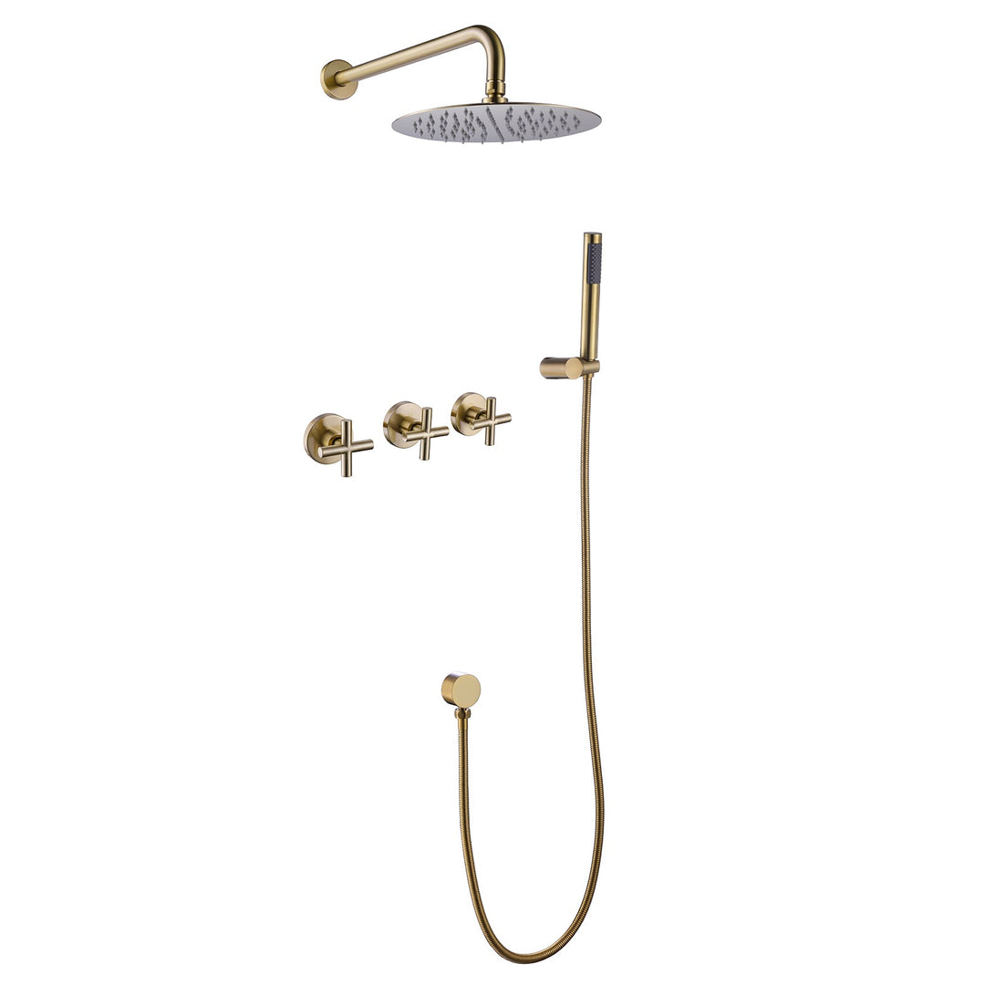 10 inch Concealed Installation Stainless Steel SPA Shower Faucet Set