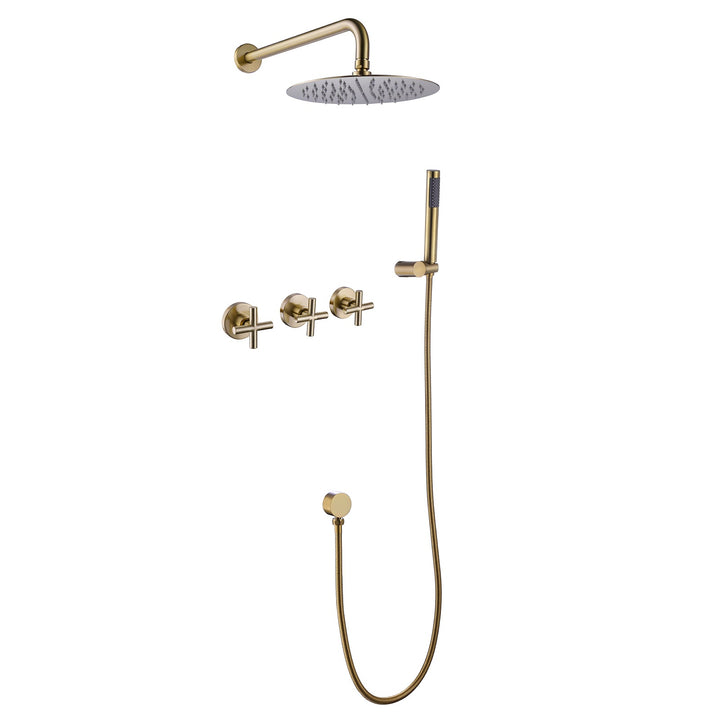 10 inch Concealed Installation Stainless Steel SPA Shower Faucet Set