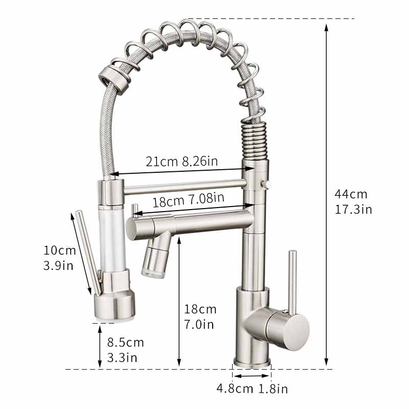 360° rotating LED light kitchen faucet