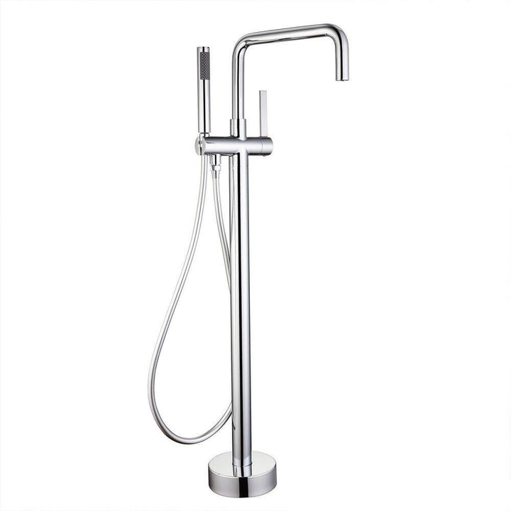 Single Handle Freestanding Tub Faucet with Hand Shower