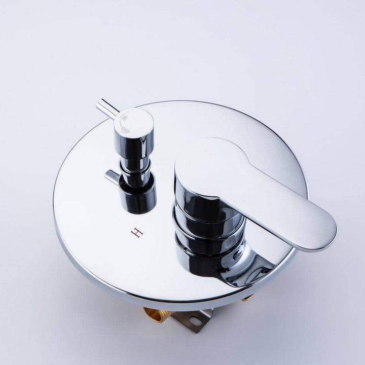 Ceiling Single-Handle 3-Spray Round High Pressure Shower Faucet with 10 in. Shower Head
