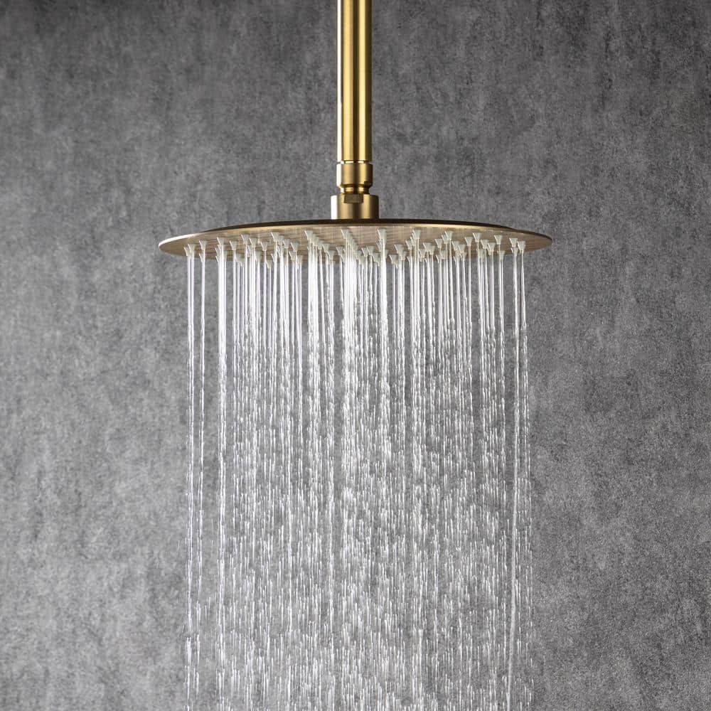Ceiling Single-Handle 3-Spray Round High Pressure Shower Faucet with 10 in. Shower Head