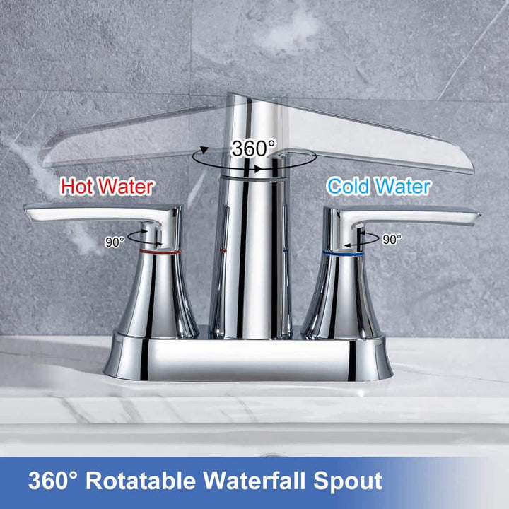 waterfall bathroom sink faucets