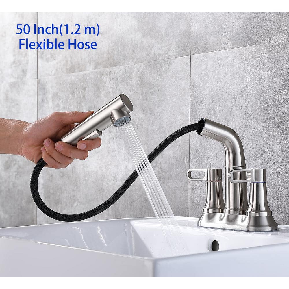 bathroom faucet with sprayer