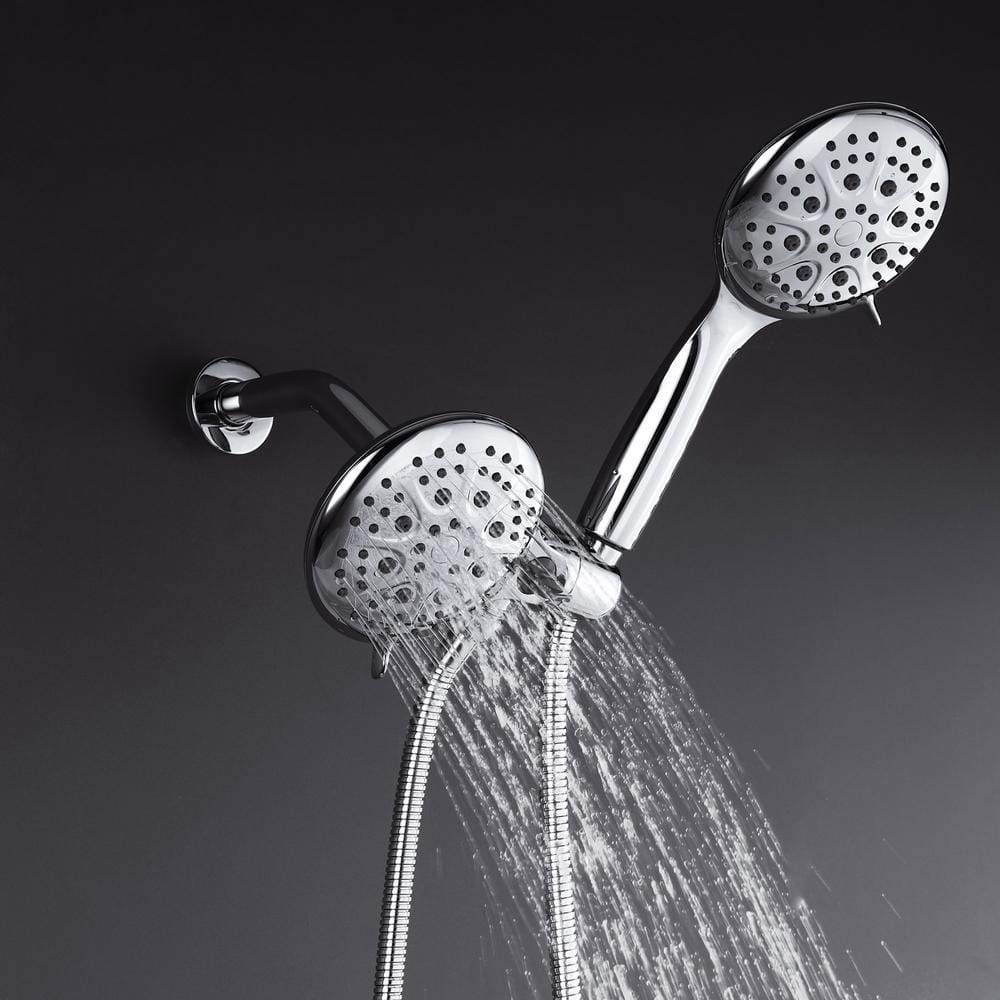 One-Handle 6-Spray Polished Chrome Shower Faucet