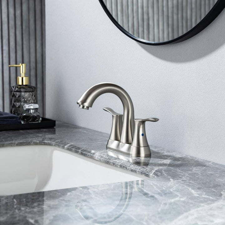  Double handle bathroom faucets