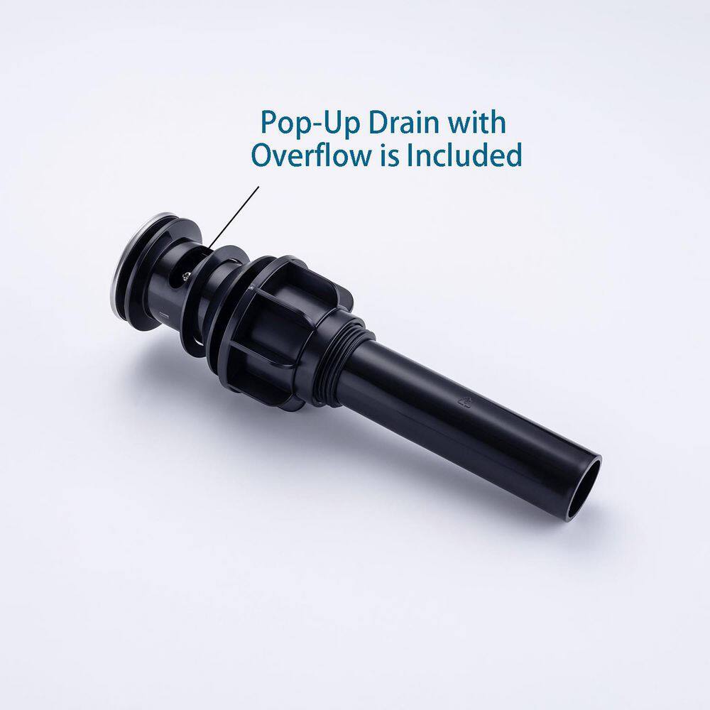 8 in. Widespread Double Handle Bathroom Faucet with Drain Assembly