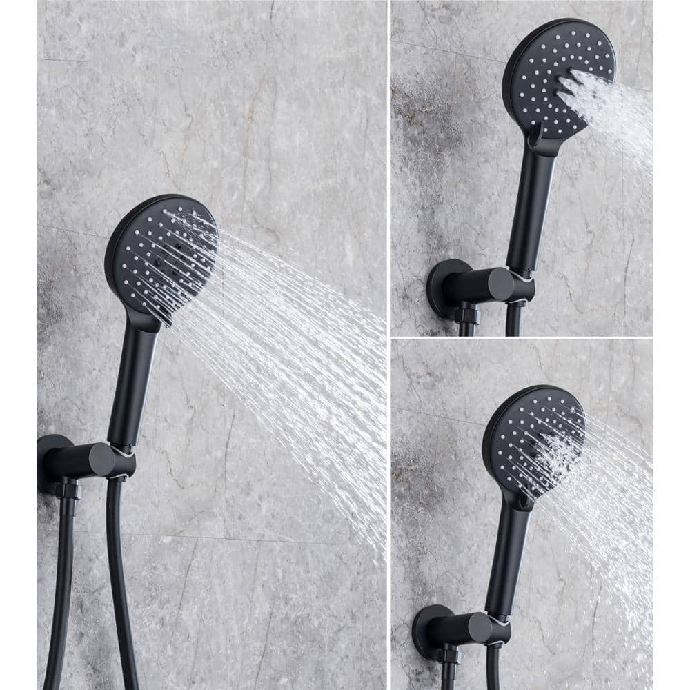 Ceiling Single-Handle 3-Spray Round High Pressure Shower Faucet with 10 in. Shower Head