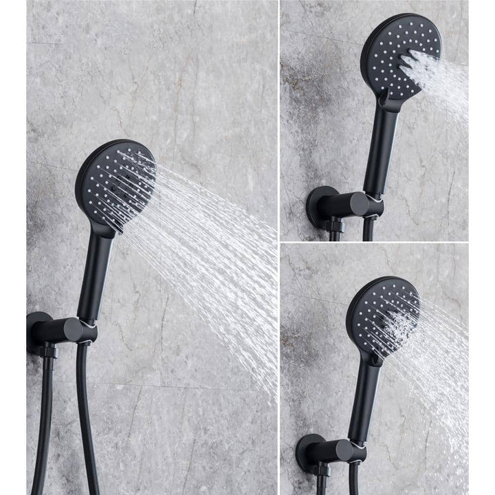 Ceiling Single-Handle 3-Spray Round High Pressure Shower Faucet with 10 in. Shower Head