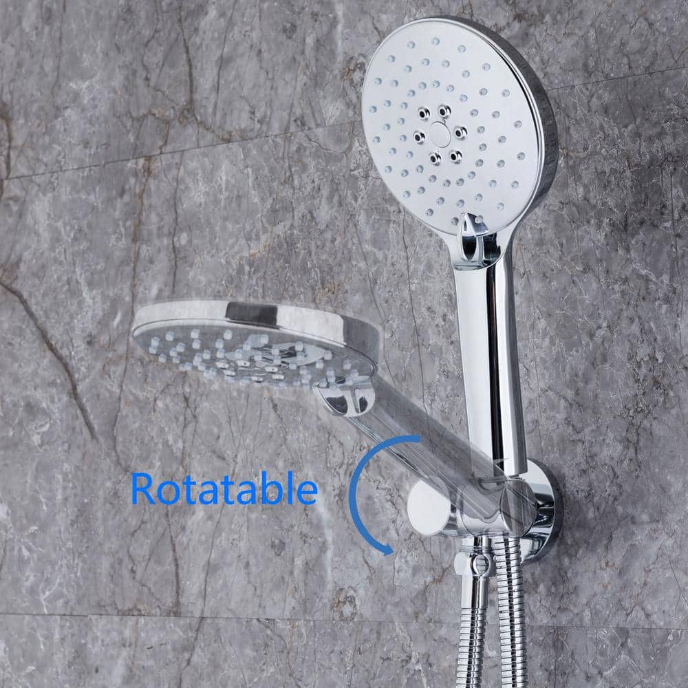 Ceiling Single-Handle 3-Spray Round High Pressure Shower Faucet with 10 in. Shower Head