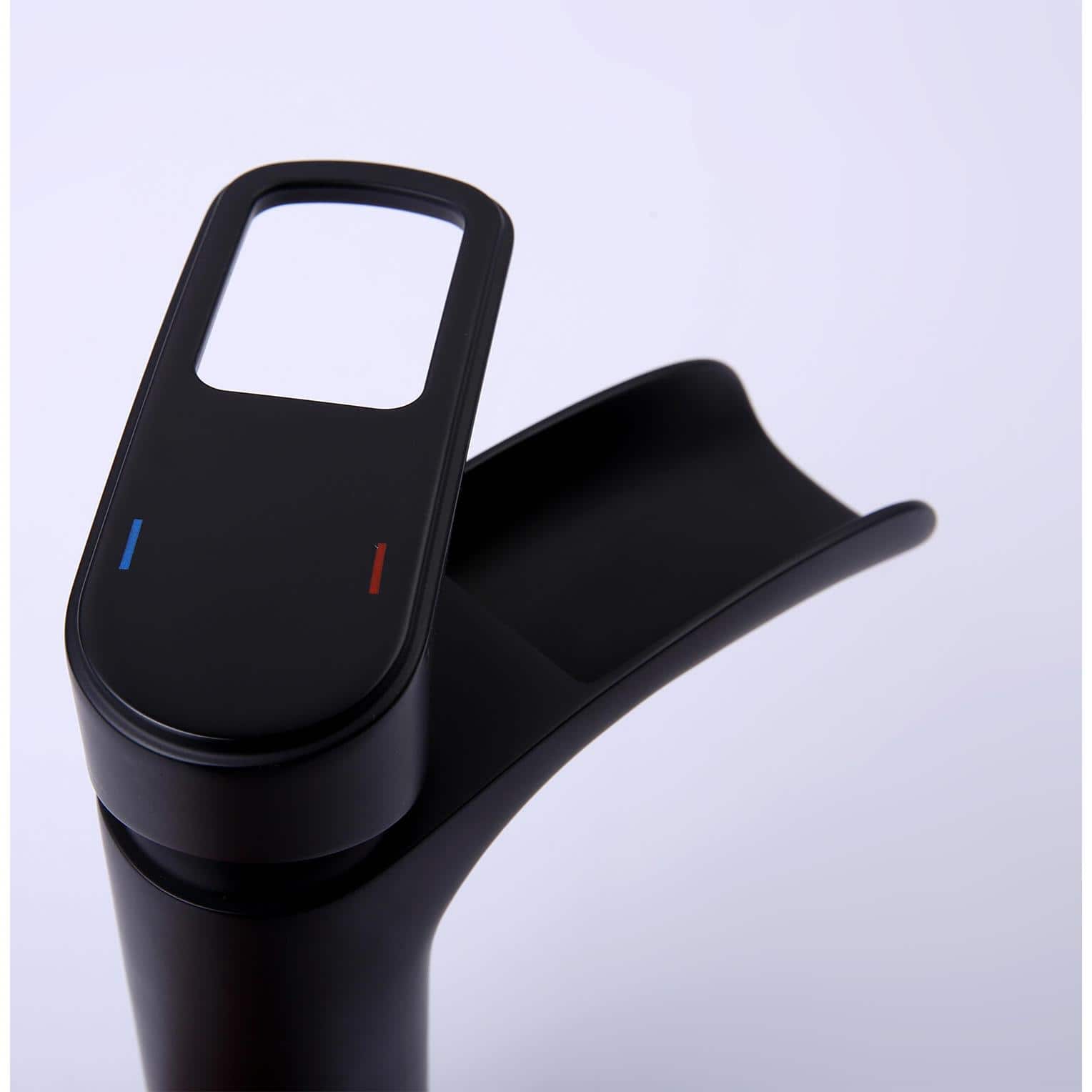 black single hole bathroom faucet