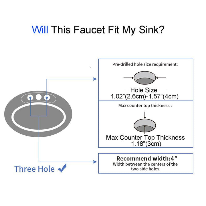 2 hole bathroom faucets