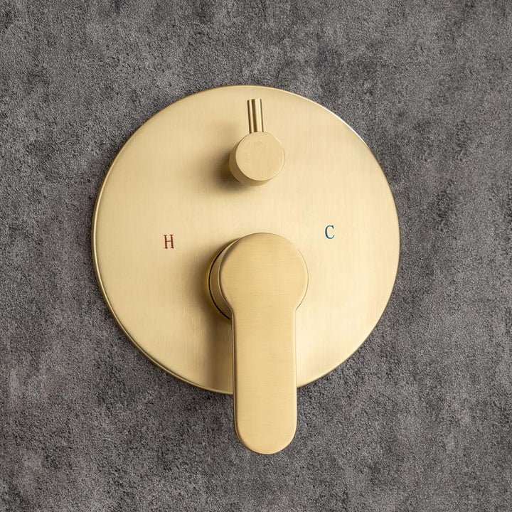 Ceiling Single-Handle 3-Spray Round High Pressure Shower Faucet with 10 in. Shower Head