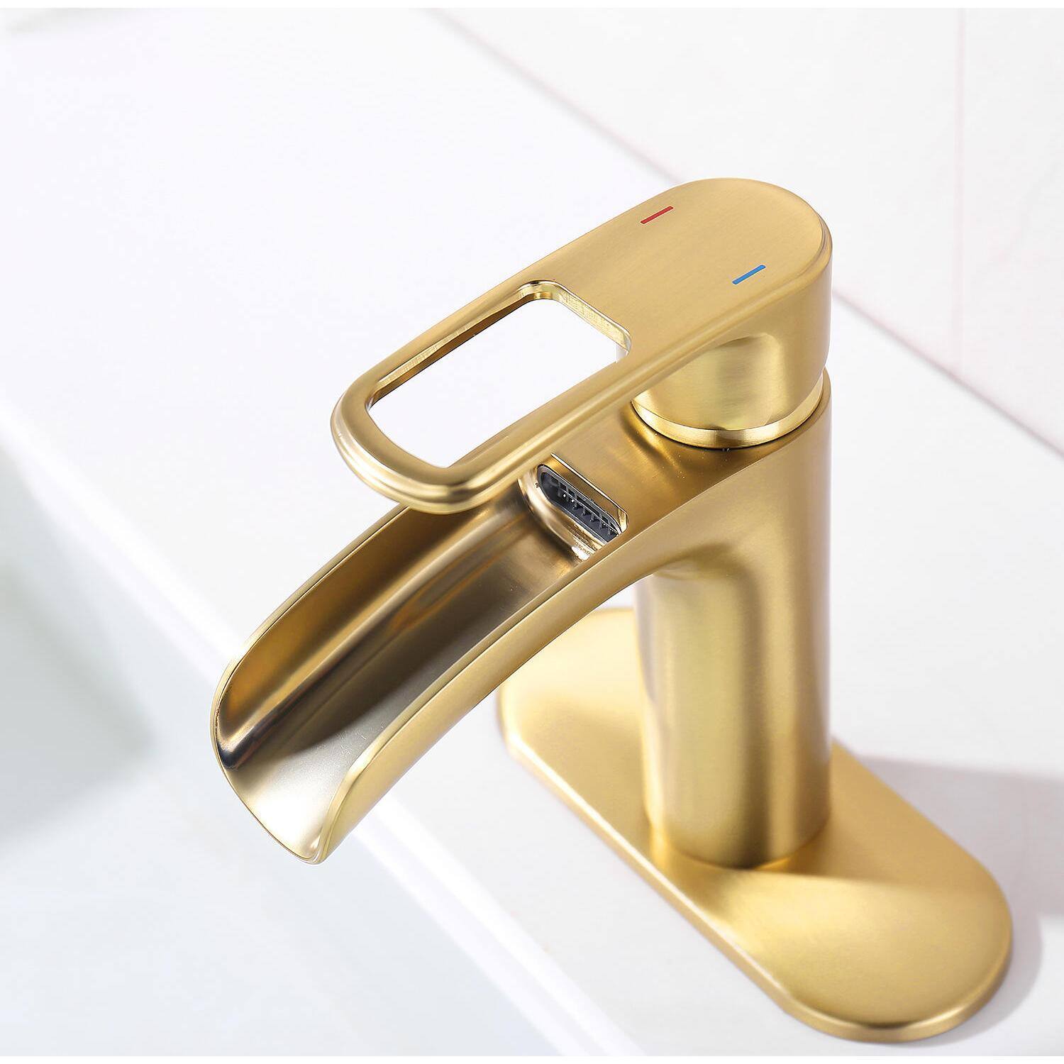 single hole bathroom faucet
