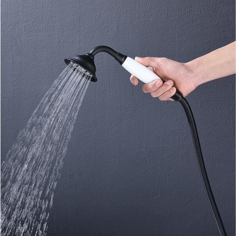 Singe-Handle Freestanding Floor Mount Tub Faucet with Hand Shower