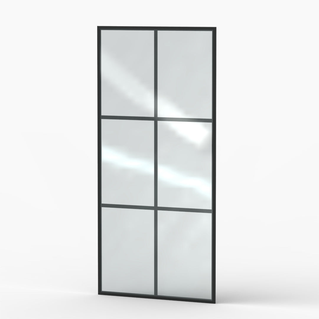 34-in W x 72-in H Walk in Shower Door in Matte Black(Tempered Glass)