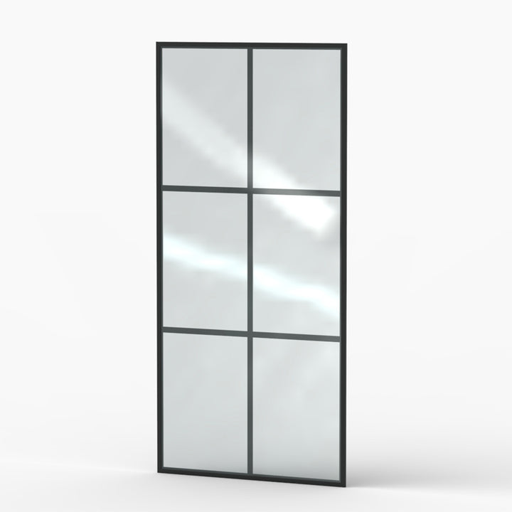 34-in W x 72-in H Walk in Shower Door in Matte Black(Tempered Glass)