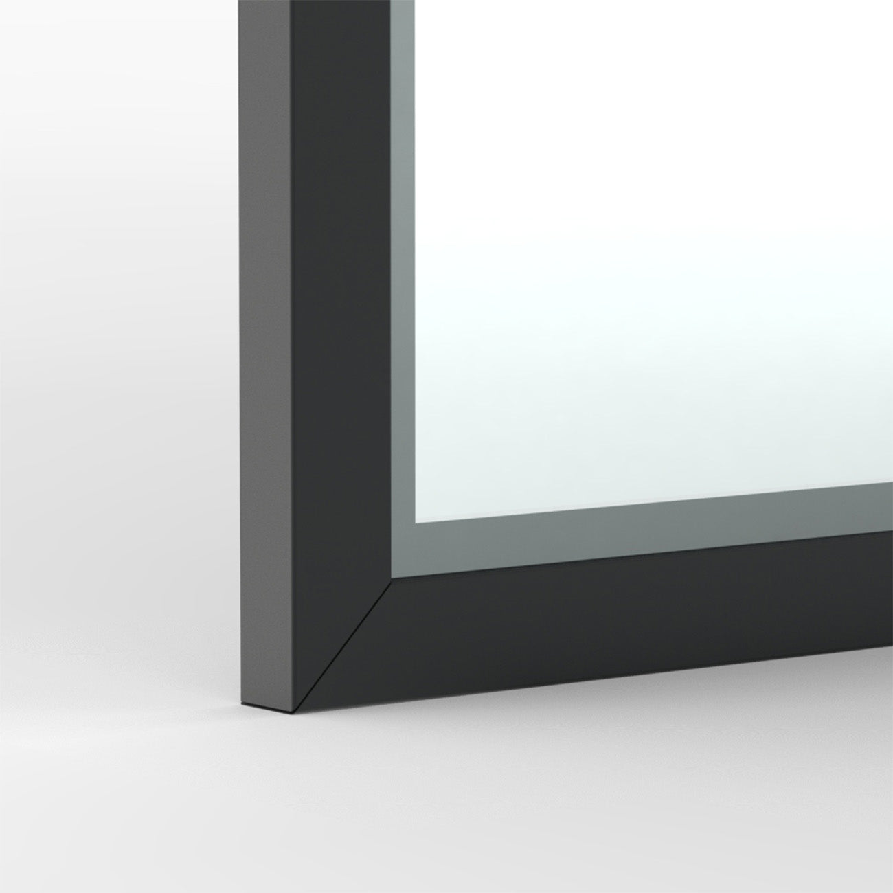 Framed glass shower doors