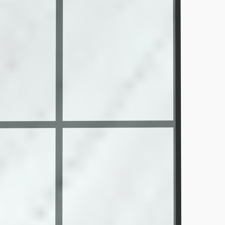 34-in W x 72-in H Walk in Shower Door in Matte Black(Tempered Glass)