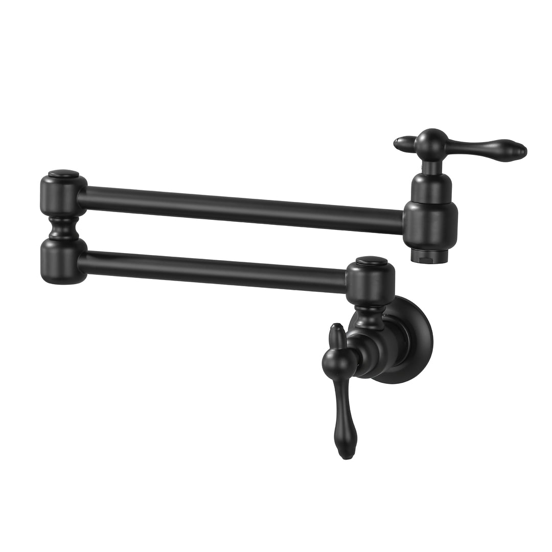 Wall Mounted Double Handle with 2 Built- in Ceramic Cartridge and Mounting Hardware