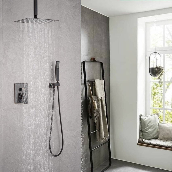 10 inch/ 12 inch/ 16 inch Shower Head and  Ceiling Mounted Shower System Combo Set with Handheld