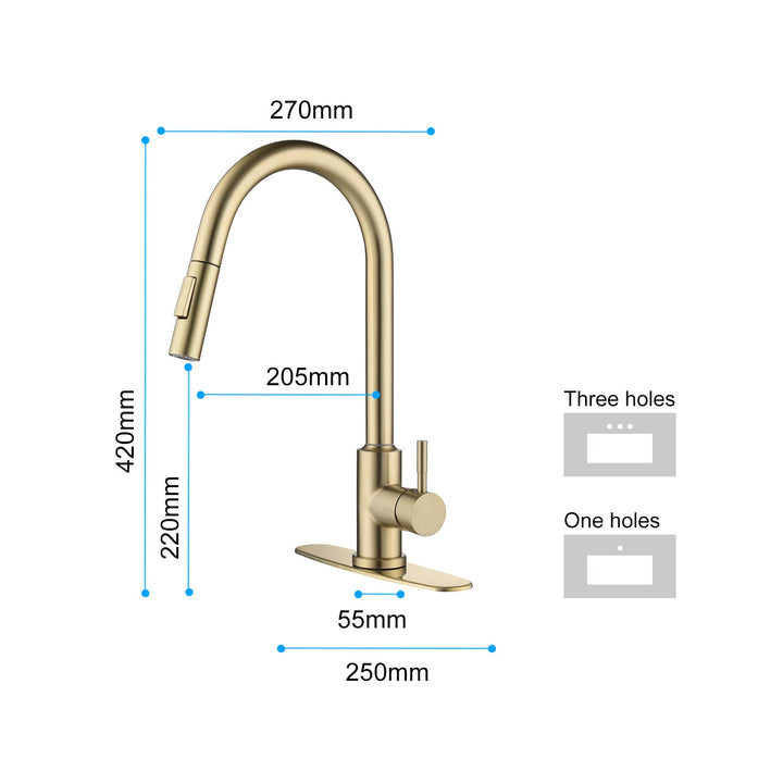 Touch Kitchen Faucet with Pull Down Sprayer