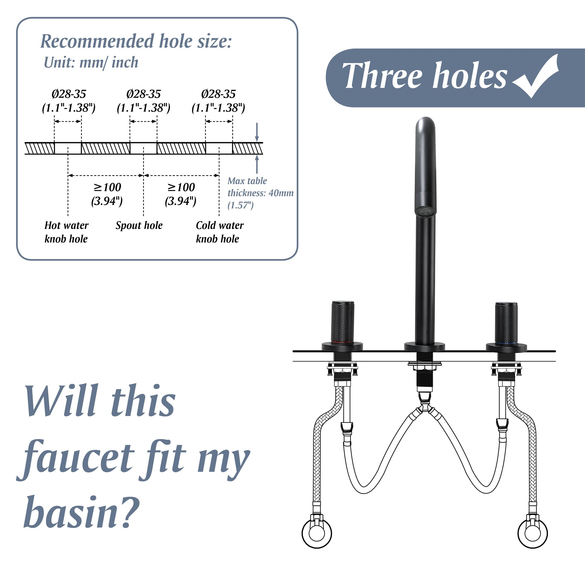 black bathroom faucet