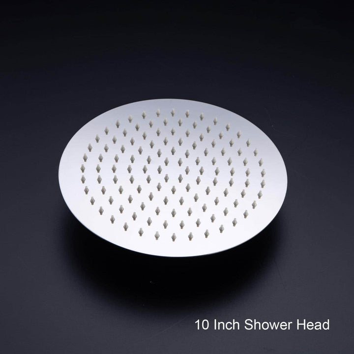 Single-Handle 1-Spray Round High Pressure Shower Faucet with 10 in. Shower Head