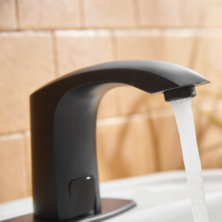 Automatic Sensor Touchless Bathroo Faucet With Deck Plate