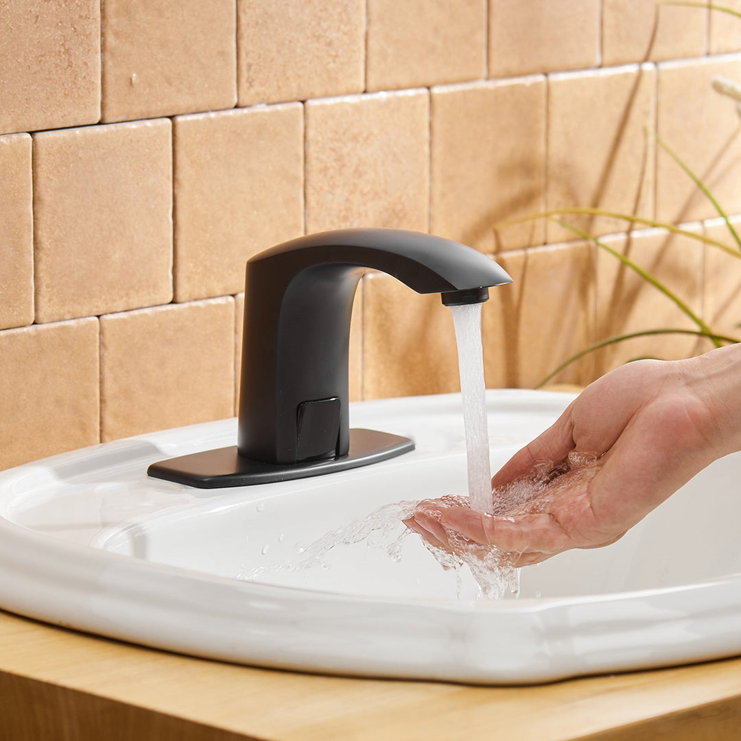 Automatic Sensor Touchless Bathroo Faucet With Deck Plate