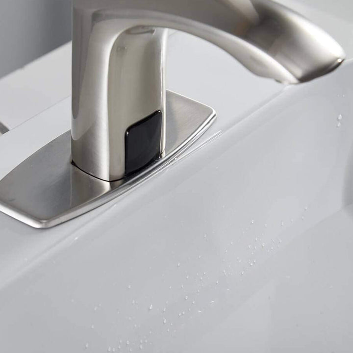 Automatic Sensor Touchless Bathroo Faucet With Deck Plate