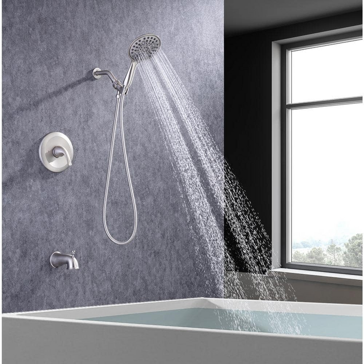 Single-Handle 6-Spray Round High Pressure Shower Faucet with 6 inch Shower Head